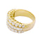 Bague 53 Bague bandeau diamants et or jaune. 58 Facettes 33861