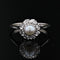 Bague 57 Bague marguerite perle et diamants 58 Facettes 24-012