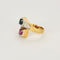 Bague 51 Bague en Or jaune 18k Saphir and Rubis 58 Facettes 250270