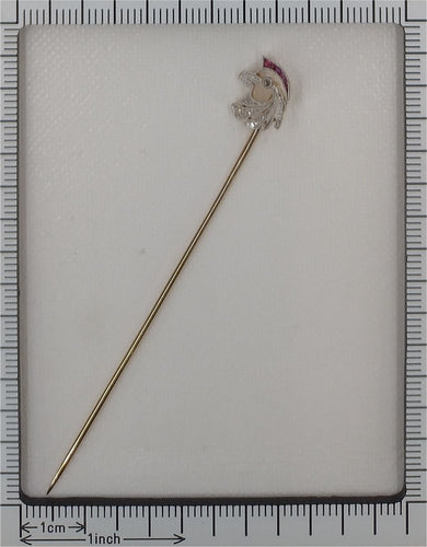 Broche Majesté Art Déco : Le Stickpin Tête de Faucon 58 Facettes 24037-0156