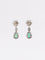 Boucles d'oreilles Boucles d'oreilles pendantes or blanc émeraudes diamants 58 Facettes 1019.3