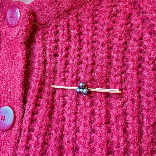 Broche Broche barrette trèfle 58 Facettes REF24081-244