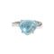 Bague 49 BULGARI - Bague Eden Méditerranée en or blanc et topaze bleue 58 Facettes G13917