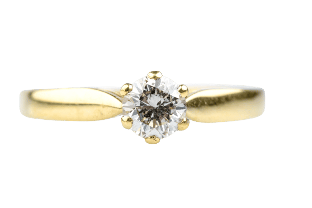 Bague 61 Bague solitaire diamant en or jaune 58 Facettes BG-31200192-107