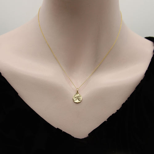 Pendentif Pendentif Guerrier d'Achille Signature en or 14 carats 58 Facettes A20061