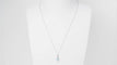 Collier Collier solitaire en or blanc et topaze bleue 58 Facettes CLAL