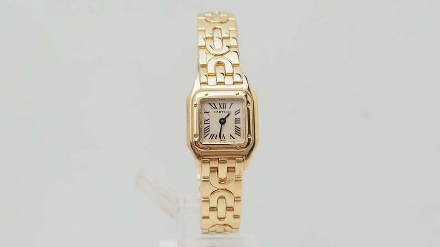 Montre Montre Mini Panthère de Cartier en or jaune 58 Facettes 32737