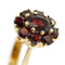 Bague 57 Bague fleur avec grenats 58 Facettes 39634