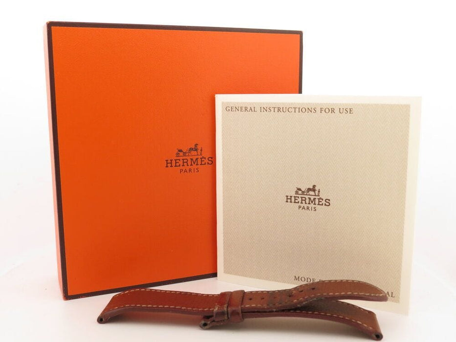 Montre montre HERMES arceau mm quartz 34 mm en acier & cuir + boite 58 Facettes 264615