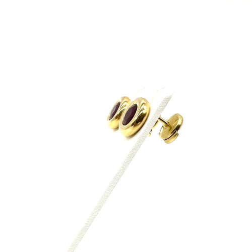 Boucles d'oreilles Boucles d'oreilles or jaune et rubis 58 Facettes Z1351474