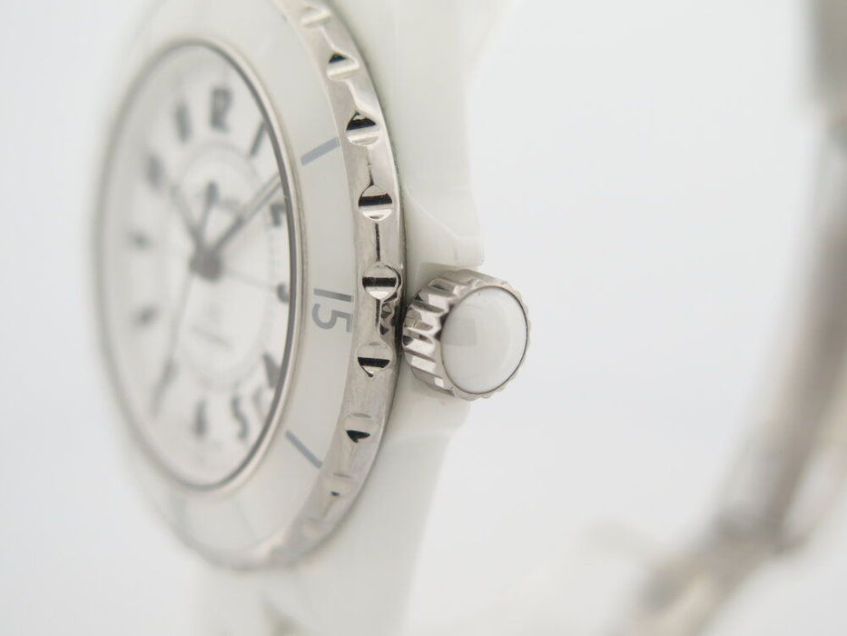 orologio CHANEL j12 38 mm in ceramica bianca automatico