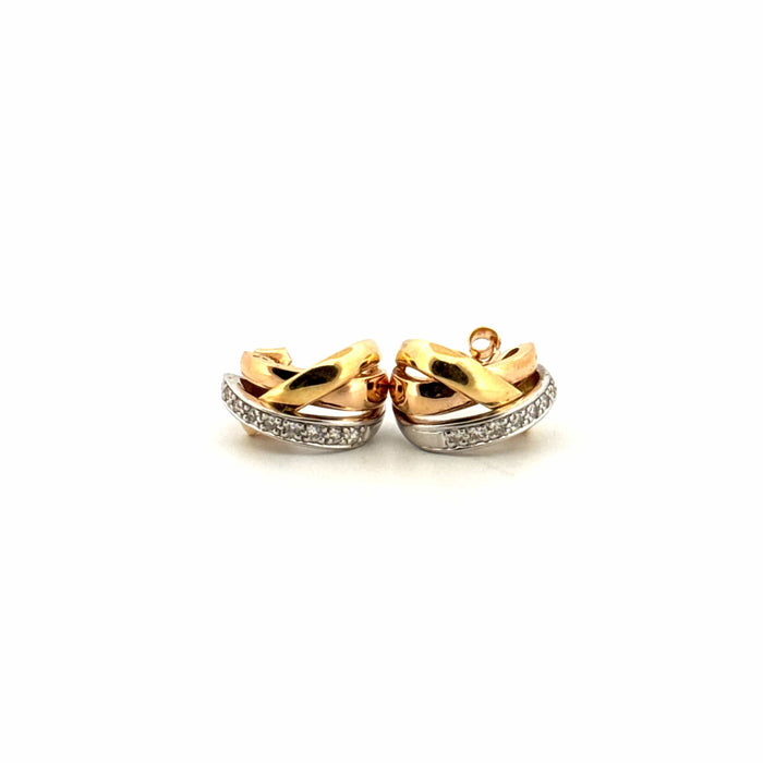 Boucles d'oreilles Boucles d'oreilles Diamants Or Jaune & Blanc 18k Maison Guy Laroche 58 Facettes 2-BOB1-GS293926-02