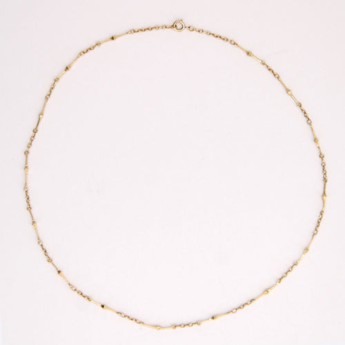 Collier Chaine ancienne maille fantaisie or jaune 58 Facettes 25-025A