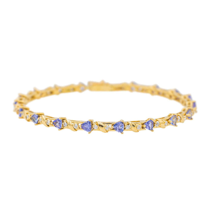 Bracelet Bracelet Or jaune Tanzanite 58 Facettes 3641123CN