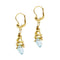 Boucles d'oreilles Boucles d'oreilles pendantes en or jaune avec topazes 58 Facettes 36558