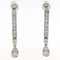 Boucles d'oreilles Boucles d'oreilles pendantes en or blanc avec diamants taille brillant 58 Facettes G3774