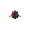Bague 57 Bague fleur avec grenats 58 Facettes 39634