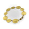 24K Gold Gurhan Lush Collection Hand-Hammered Disc Bracelet 58 Facettes A2006P