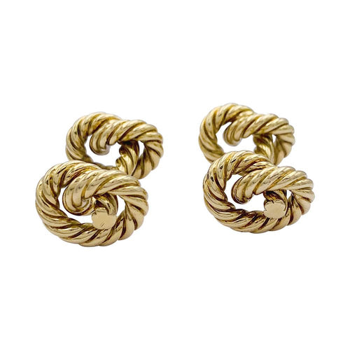 Boutons de manchette Boutons de manchette Hermès "Noeuds". 58 Facettes 32566