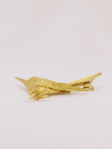 Broche Broche animalière Oiseau or jaune diamant 58 Facettes 1014.1