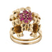 Bague 57 Bague bouquet avec rubis 58 Facettes 33247