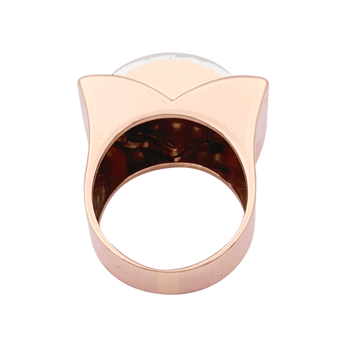 53 Bague "Tank" or rose, platine, diamants. 58 Facettes 34004
