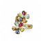 Bague 59 Bague fleurs pierres fines diamants 58 Facettes 237