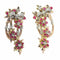 Boucles d'oreilles Boucles d'oreilles pendantes rétro vintage des années 1950 avec diamants et rubis 58 Facettes 23026-0041