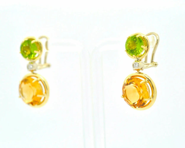 Boucles d'oreilles Boucles d'oreilles Mangiarotti en quartz et diamants 58 Facettes 8145