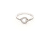 Bague 55 bague FRED pretty woman mini modele or blanc diamants 58 Facettes 263848