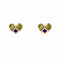 Boucles d'oreilles Boucles d'oreilles coeurs péridots et améthystes 58 Facettes 24-332