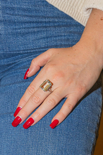 Bague 57 Bague Or blanc Aigue Marine 58 Facettes 2905359CN