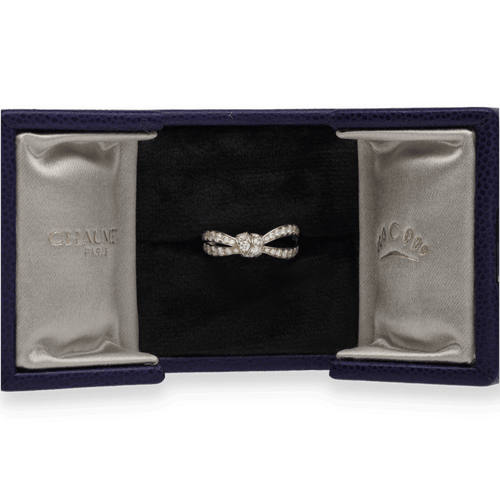 Bague 53 Bague Chaumet Liens Seduction en or rose 18 Cts et diamants - Taille 53 - Boite d'origine 58 Facettes FB10016