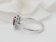 Bague 54 Bague entourage en or or blanc, rubis 0.95ct et diamants 58 Facettes 33179