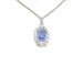 Collier Collier avec saphir Ceylan No Heat de 6,80 carats et diamants de 3,10 carats 58 Facettes