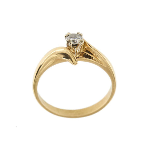 Bague Bague solitaire contrariée avec diamant 0,30 ct 58 Facettes 31425