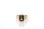Bague 53 Bague saphir vert de 4,01cts et diamants 58 Facettes 27412