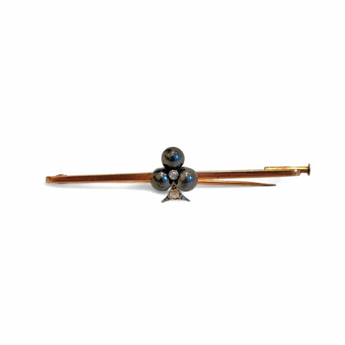 Broche Broche barrette trèfle 58 Facettes REF24081-244