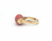 Bague Bague or jaune et corail 58 Facettes