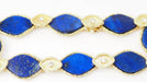 Bracelet Bracelet vintage en or jaune lapis lazuli et diamants 58 Facettes 32872