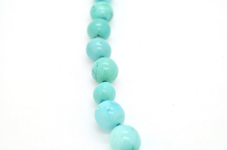 Collier Collier turquoise avec fermoir doré 58 Facettes