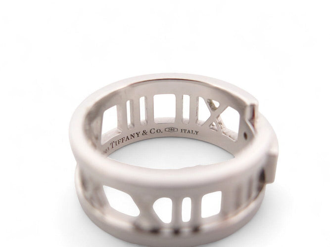 Bague 55 bague TIFFANY & CO 997153cn atlas gm t55 or blanc 18k 7.8gr diamants 58 Facettes 269962