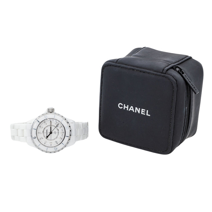 Chanel Orologio con diamanti in ceramica J12