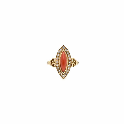 Bague Bague marquise corail 58 Facettes REF2394-116