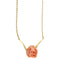 Collier Collier avec rose corail et diamants 58 Facettes 28810