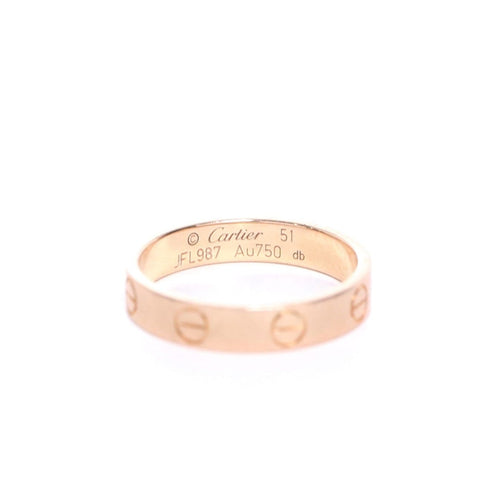 Bague 51 CARTIER - Alliance Love Or rose 58 Facettes 96260