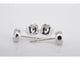 Boucles d'oreilles Boucles d'oreilles en or blanc avec un diamant taille brillant 58 Facettes 2090