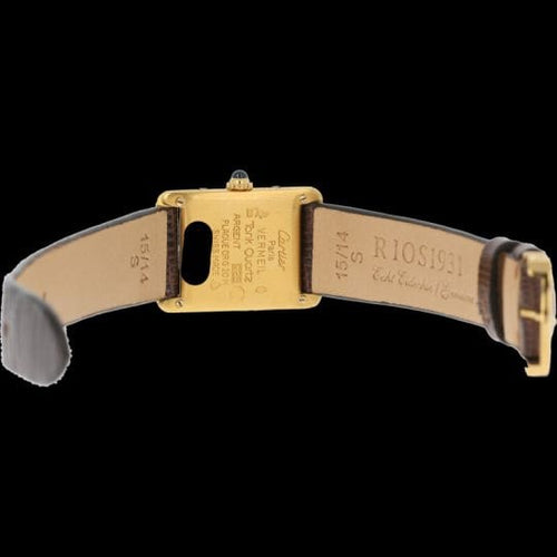 Montre Cartier Montre Tank Vermeil Must De Cartier Vermeil 58 Facettes MT43758