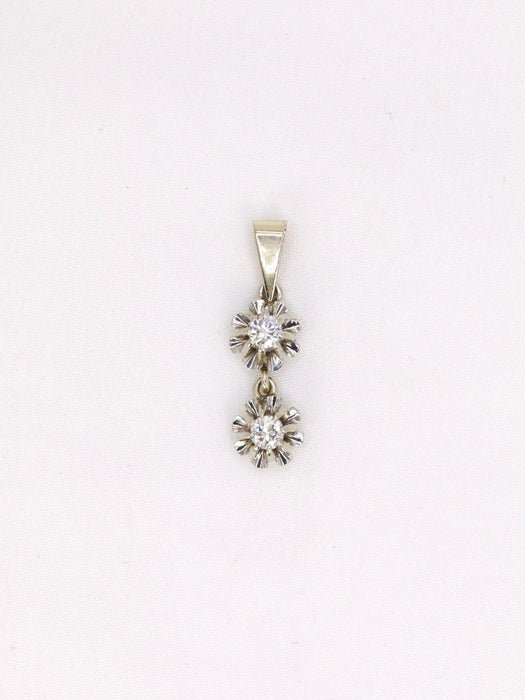 White gold pendant with brilliant-cut diamonds 0.20 ct