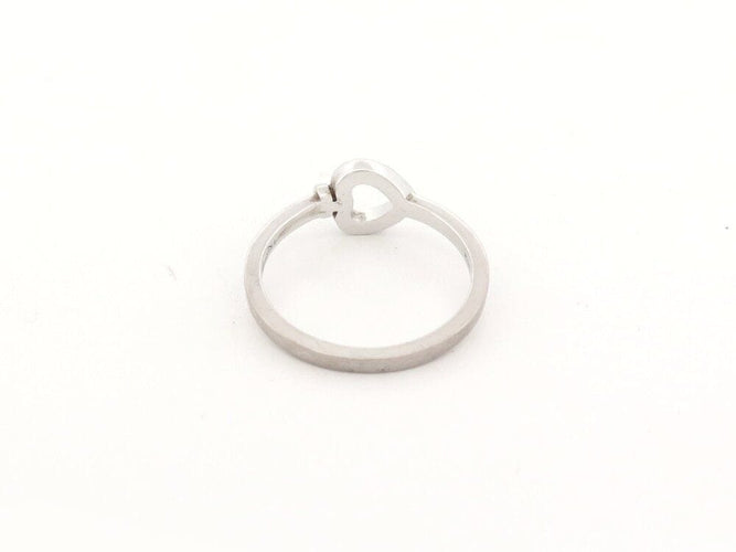 Bague 55 bague FRED pretty woman mini modele or blanc diamants 58 Facettes 263848